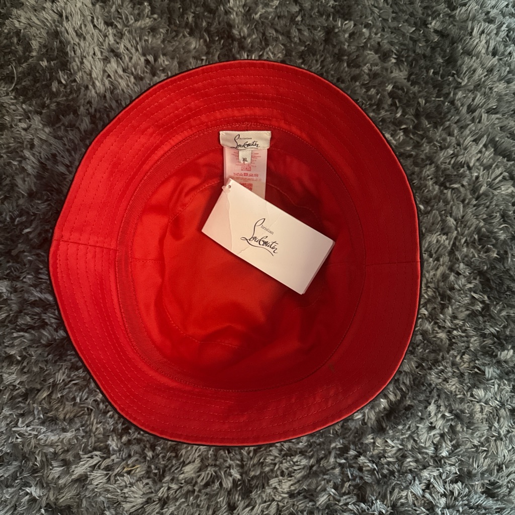 Christian Louboutin Vibrant Red Hat